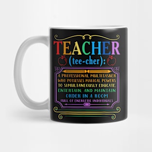 Teacher Definition Funny Teaching School Teacher Mug